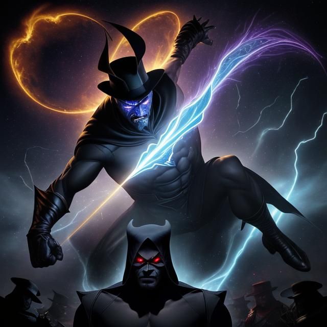 fighting shadowmen/hatman