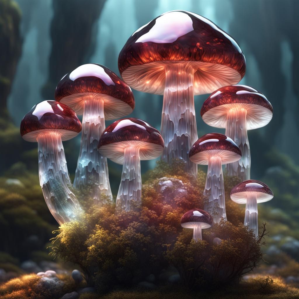 Crystal Mushrooms  by @Christopher Tillack