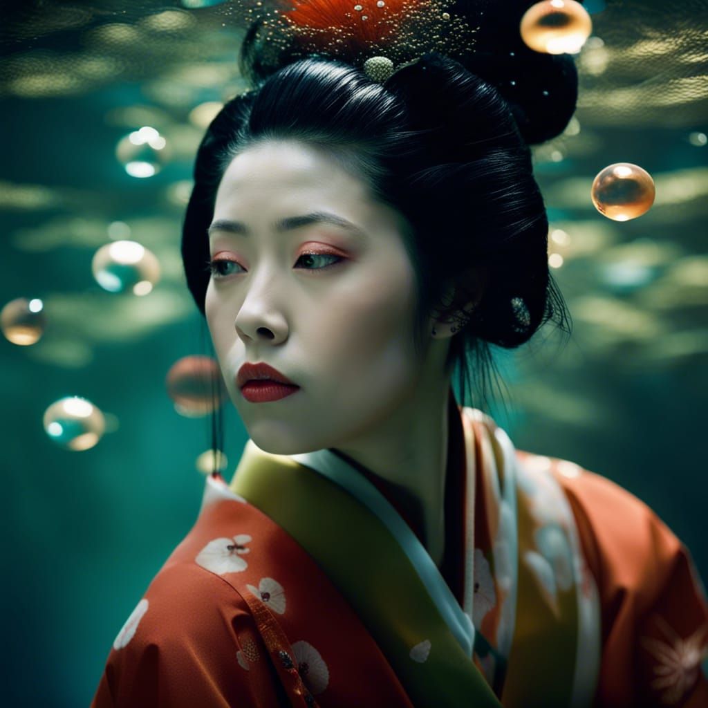 beautiful young geisha underwater swamp bubble queen profile