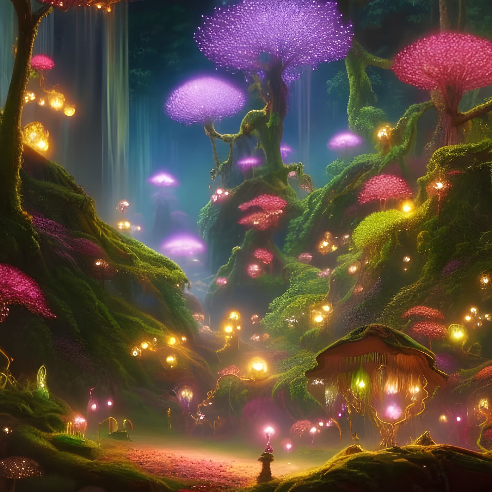 An Enchanted Forest, Hidden Vale  by @BinaryDragon