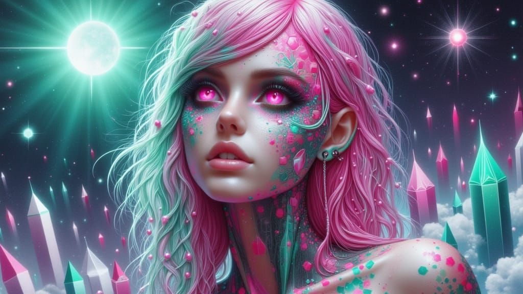 <lora:IVP Interpretive:1.0> a girl