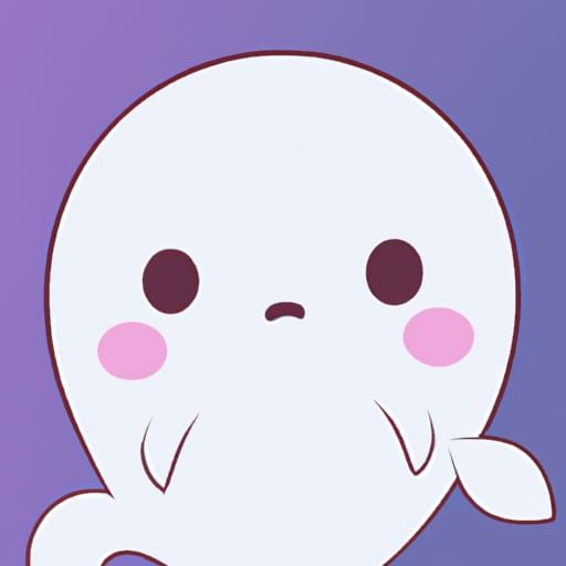 The illustration features a cute beluga in a kawaii style. With its ...