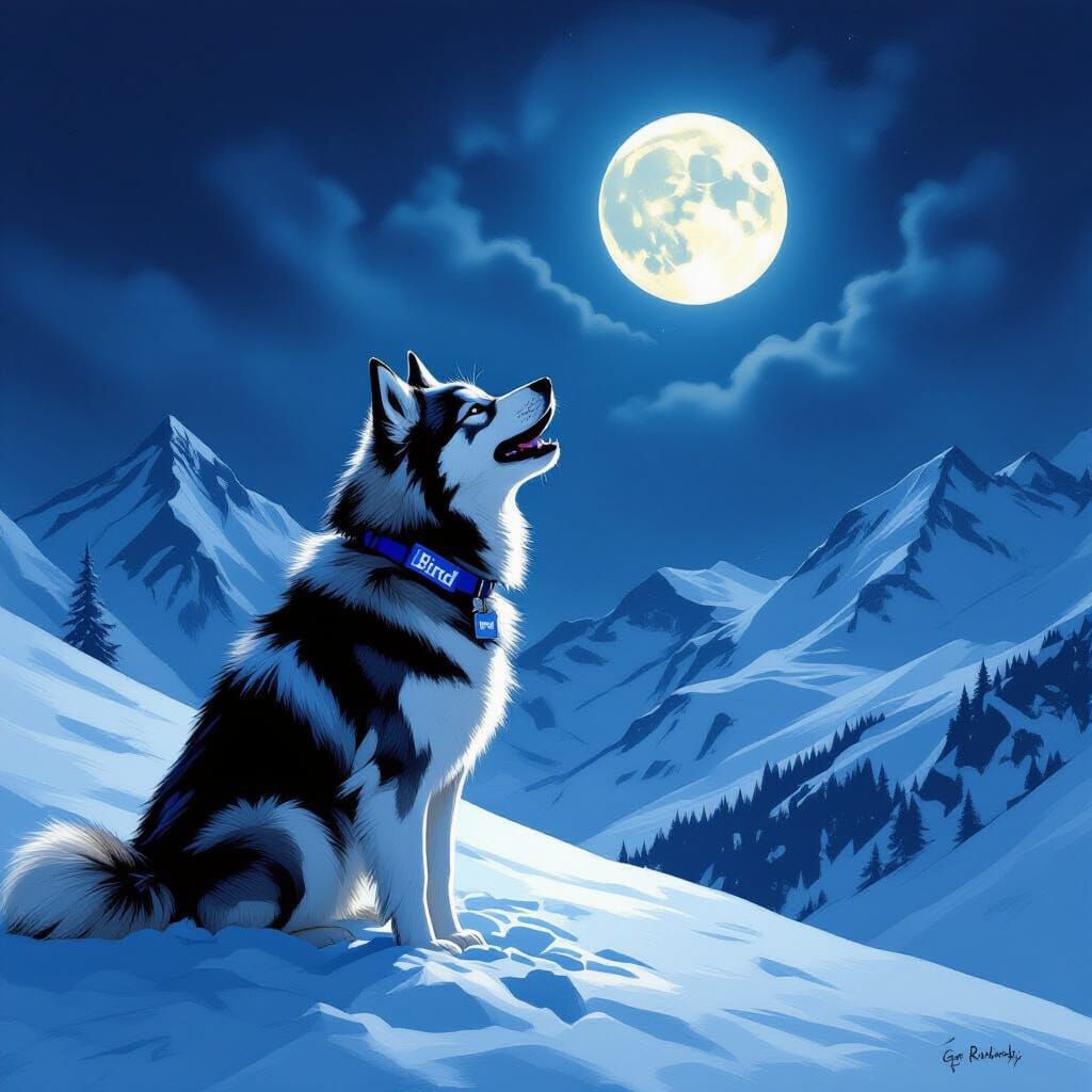 Letting out his inner wolf. . .  by @Livvie