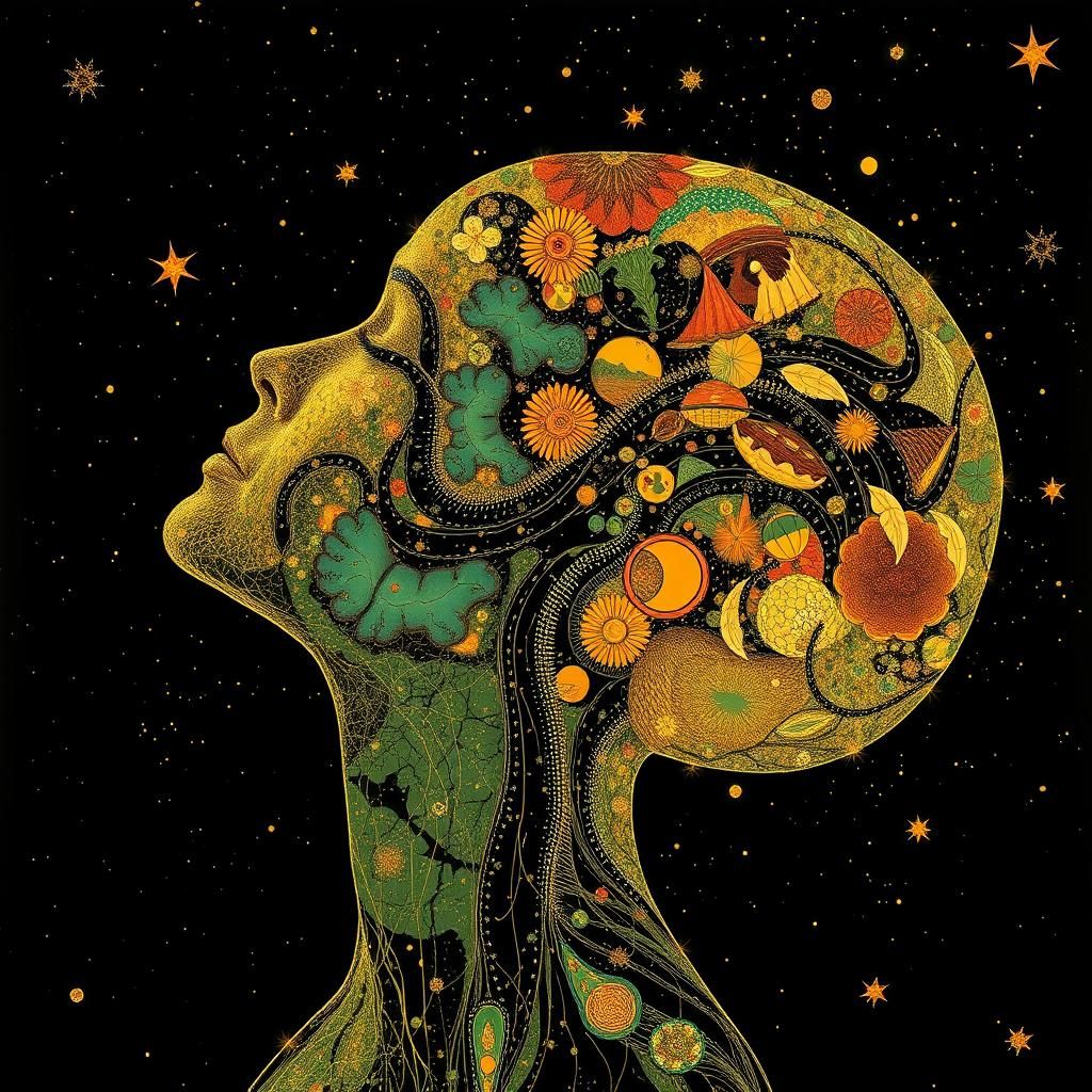 Neurographic Therapy Surreal klimt woman