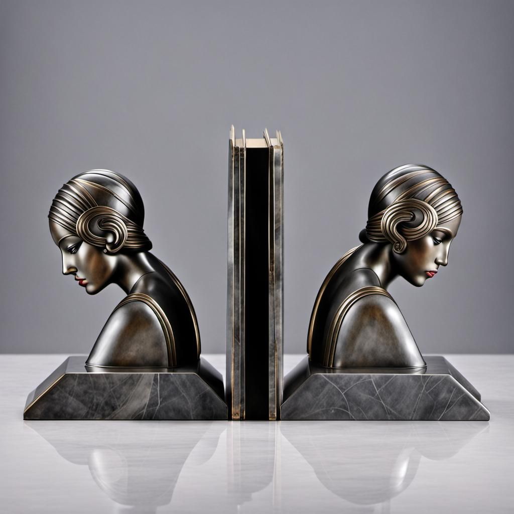 Art Deco Bookends