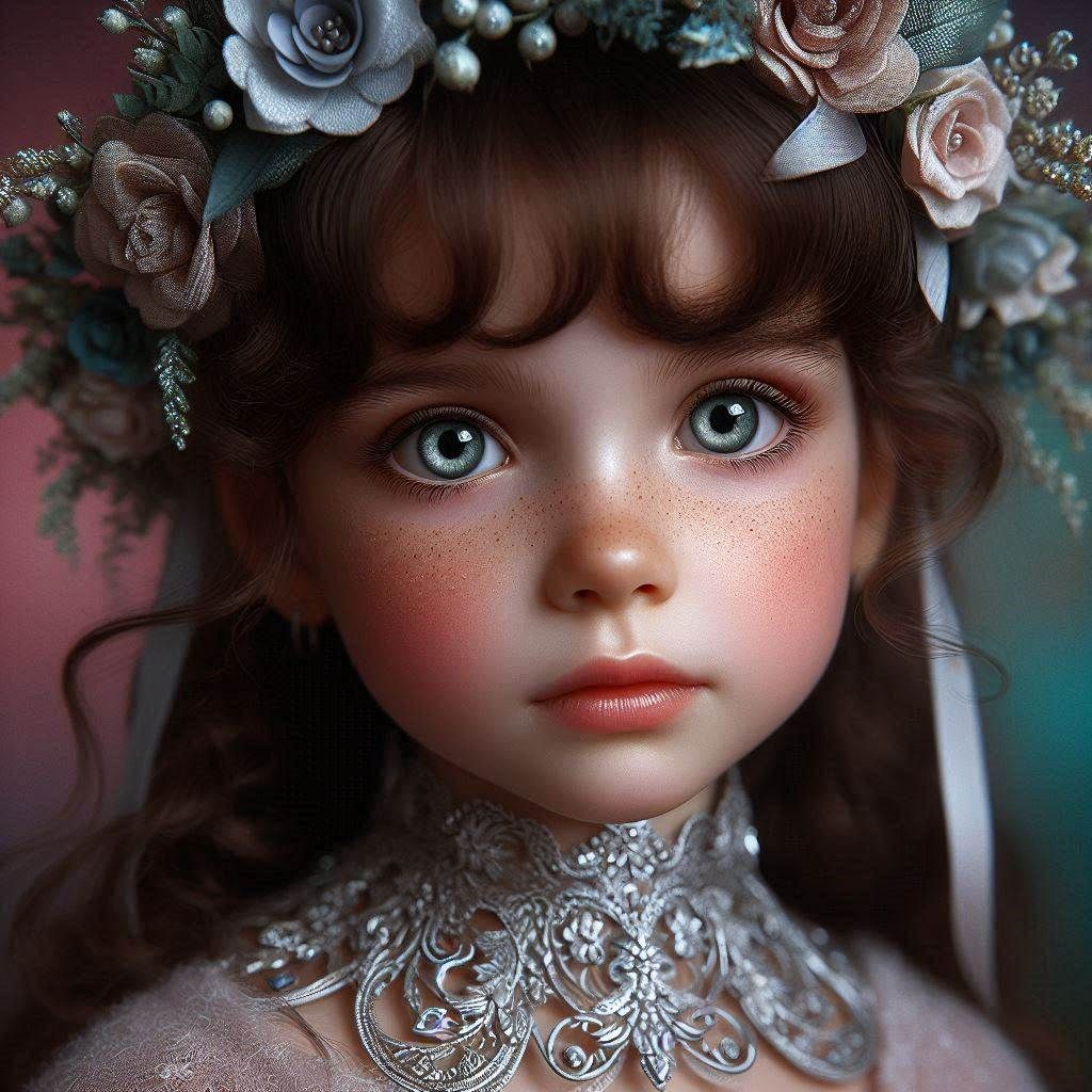 Pastel Portrait of a Little Girl