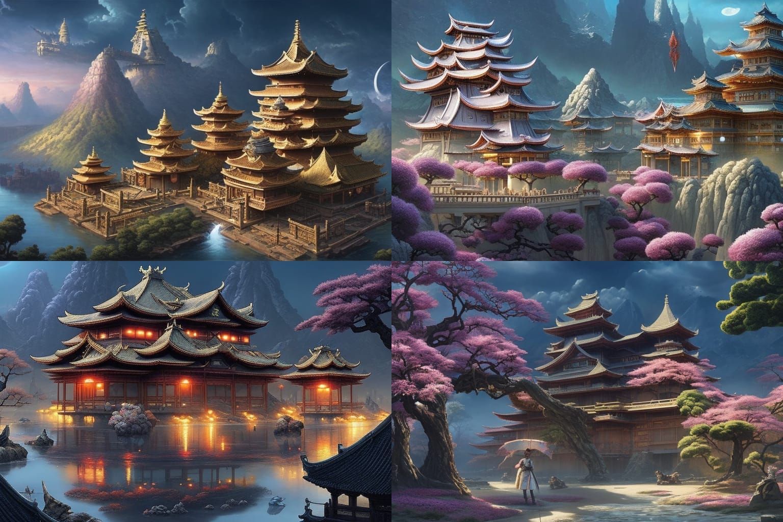 Feudal Japanese Palace  by @BO0Radley