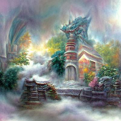 Temple of an Eastern dragon