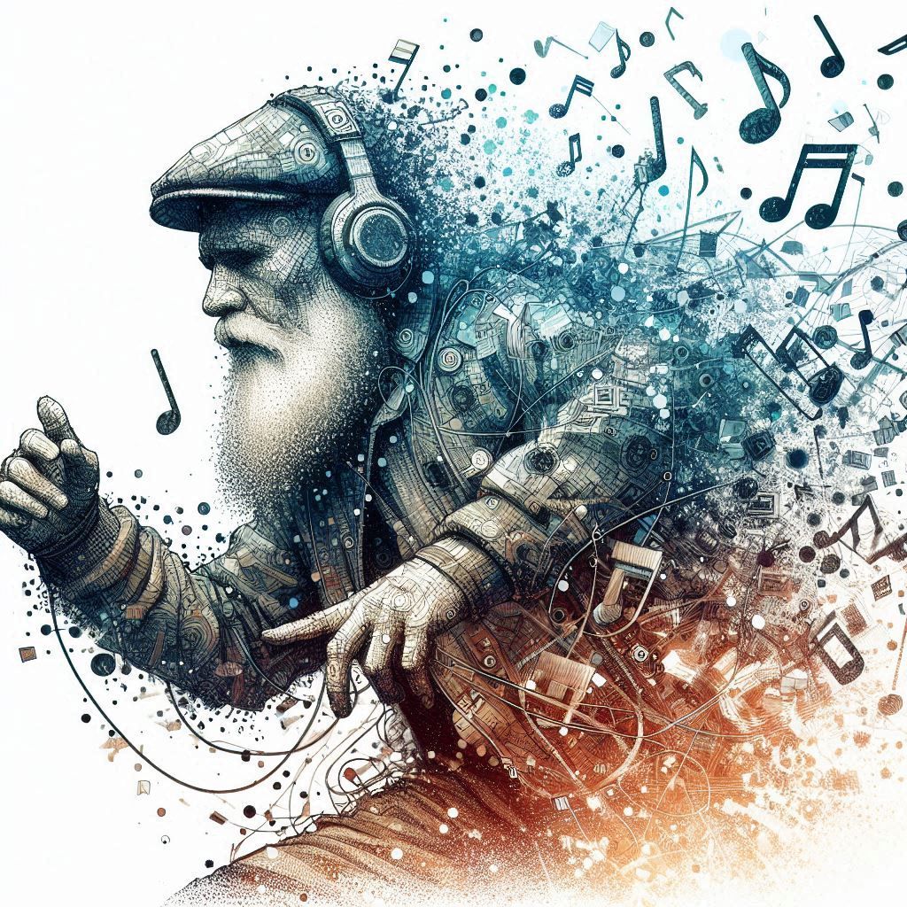 double exposure beautiful fantasy DALL-E 3 portrait landscape..