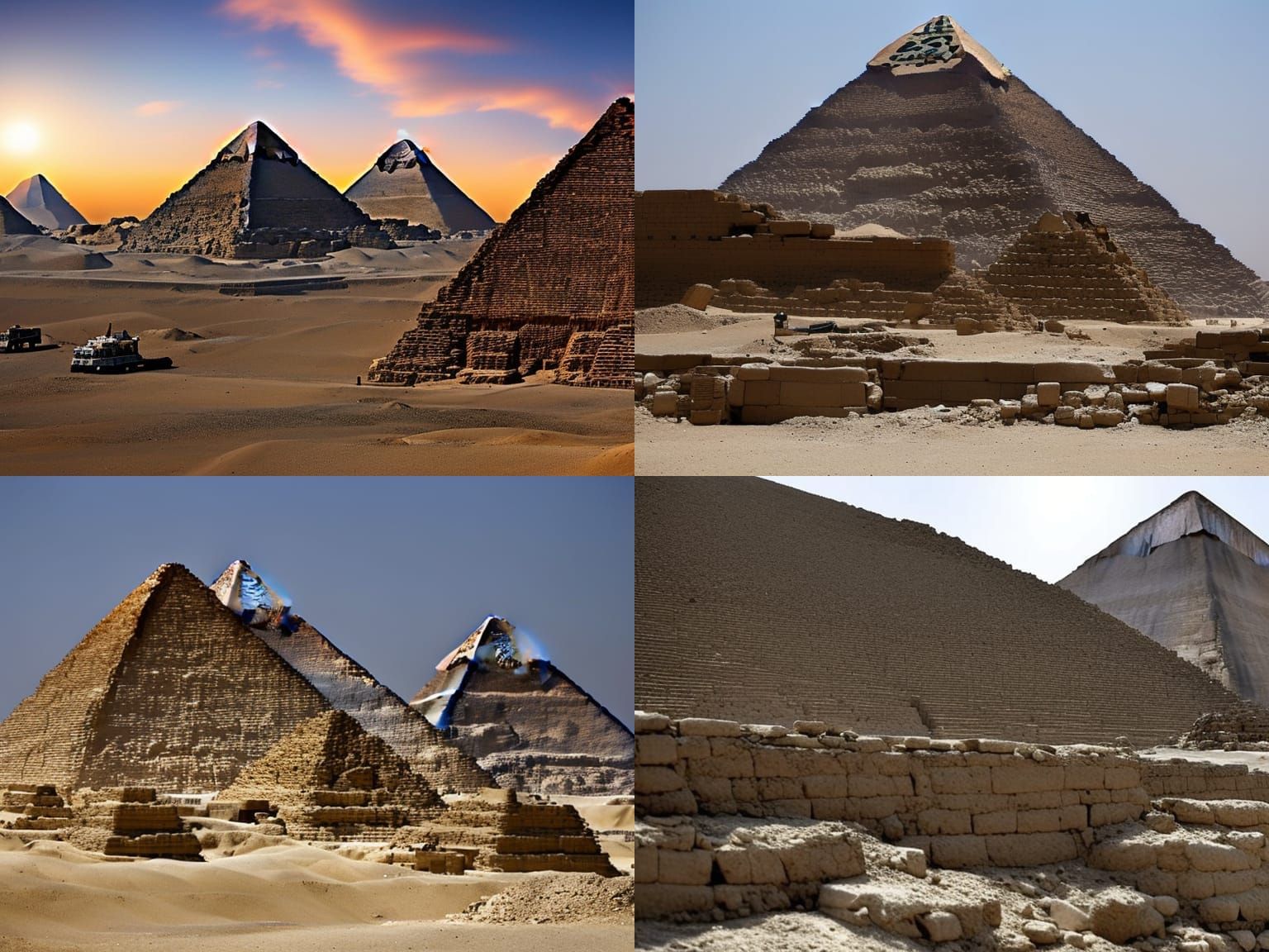 Egyptian pyramids were destroyed by the apocalypse. The Egyptian ...