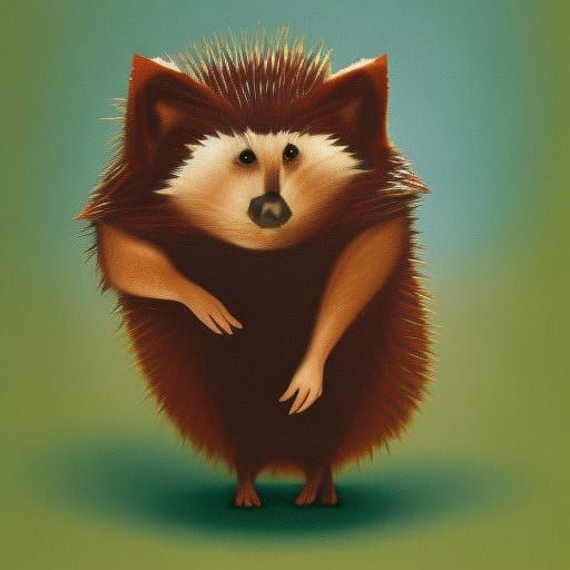Portrait of dangerous mafioso hedgehog named Balamut 
By Ott...