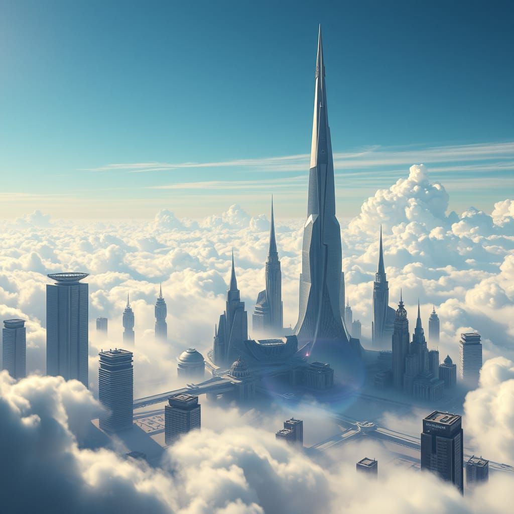 Cloudy city  by @Taylord