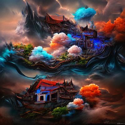 Electric cloud town