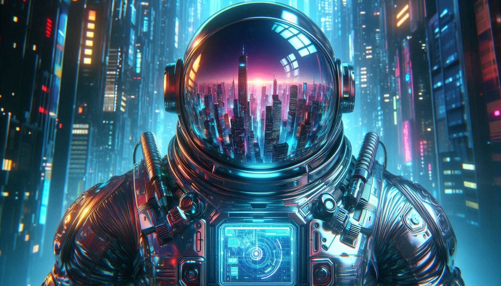 Cyberpunk Astronaut