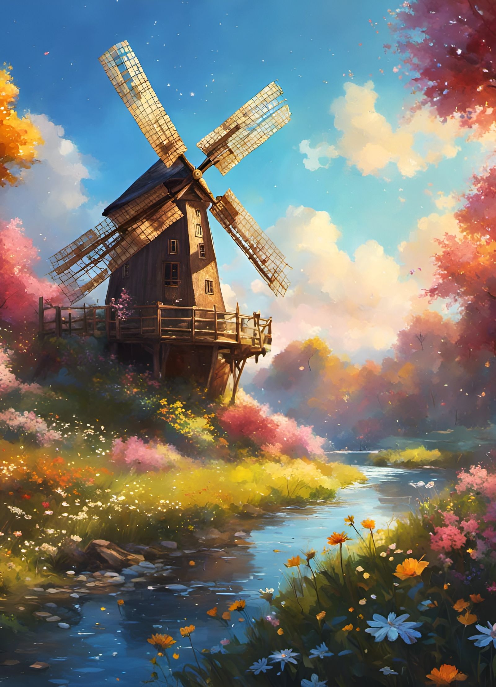 “Windmill windmill, keep on turning, show me the way, take me today…” 🎶   by @Ria Hagane