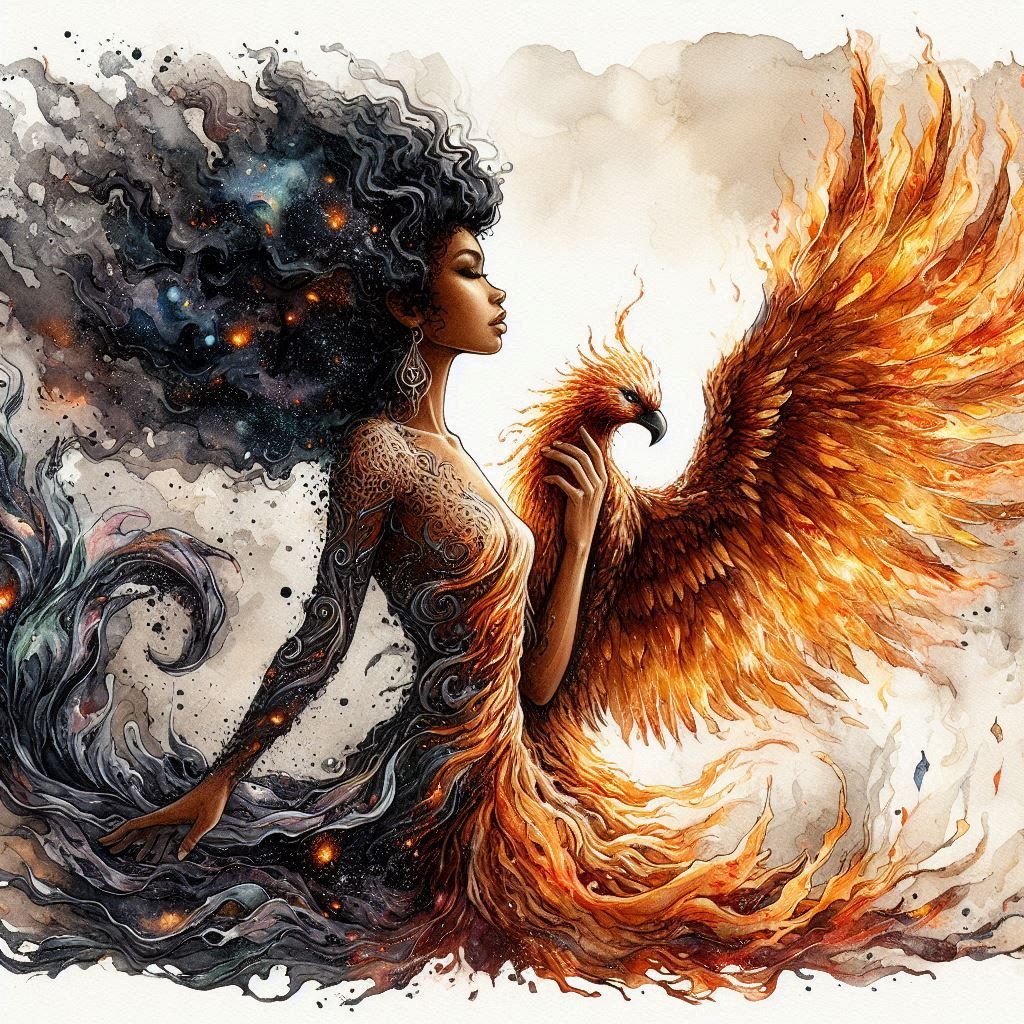 Transformación del Ave Fénix a Ángel 😇.....