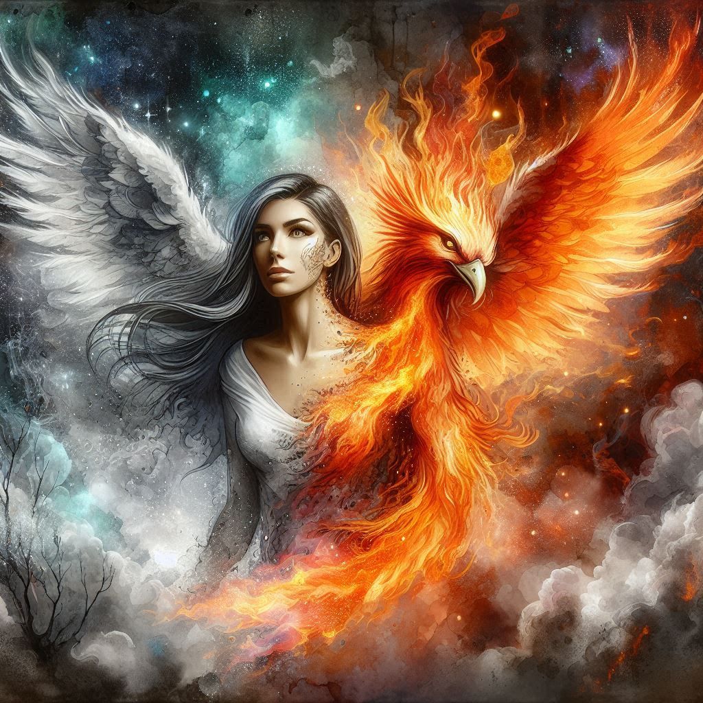 Transformación del Ave Fénix a Ángel 😇.....