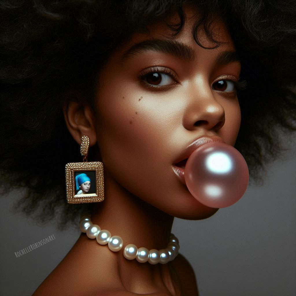 A Woman - Bubble Gum Art