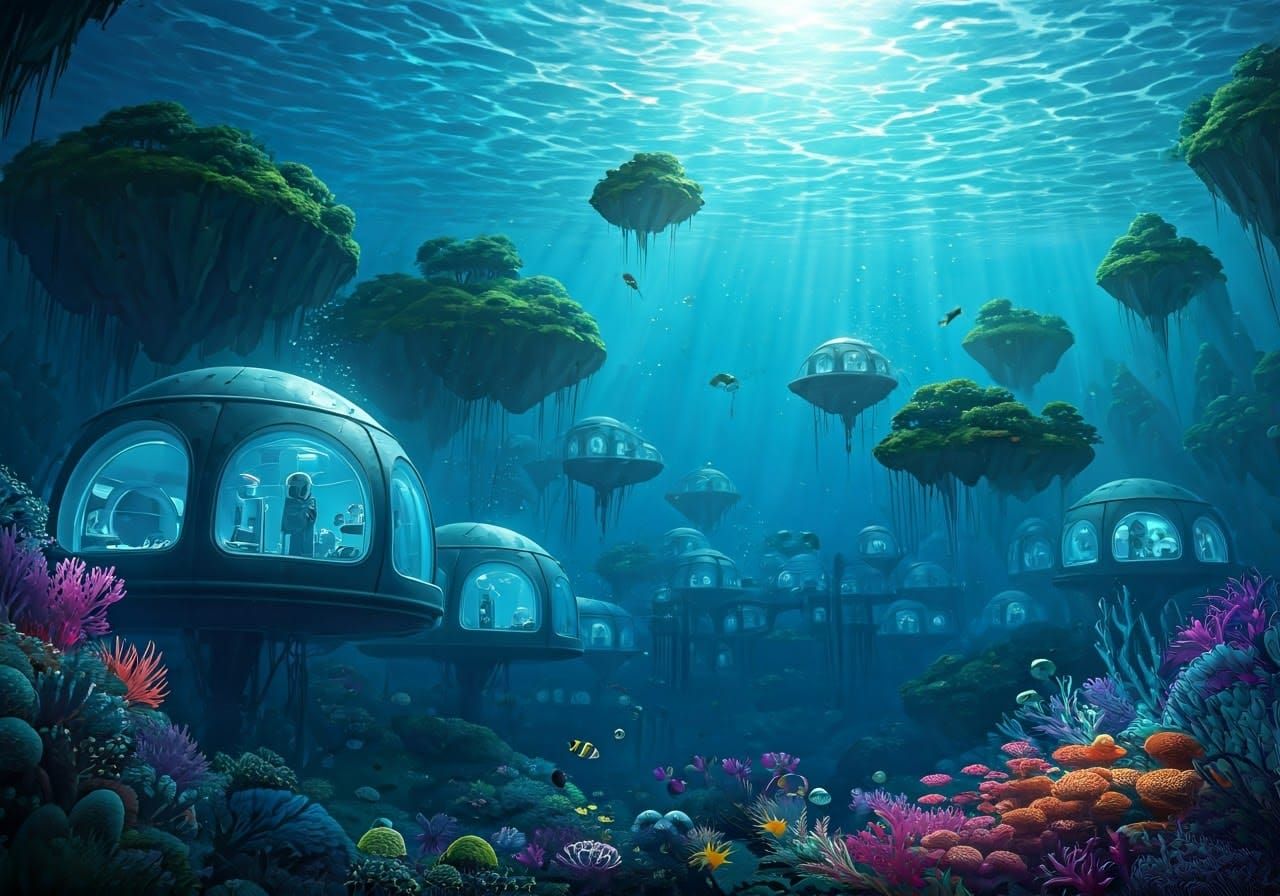 Human Life Underwater  How Could We Live Underwater?
1. Underwater Habitats
Similar to submarines or ...  by @Adalovelace