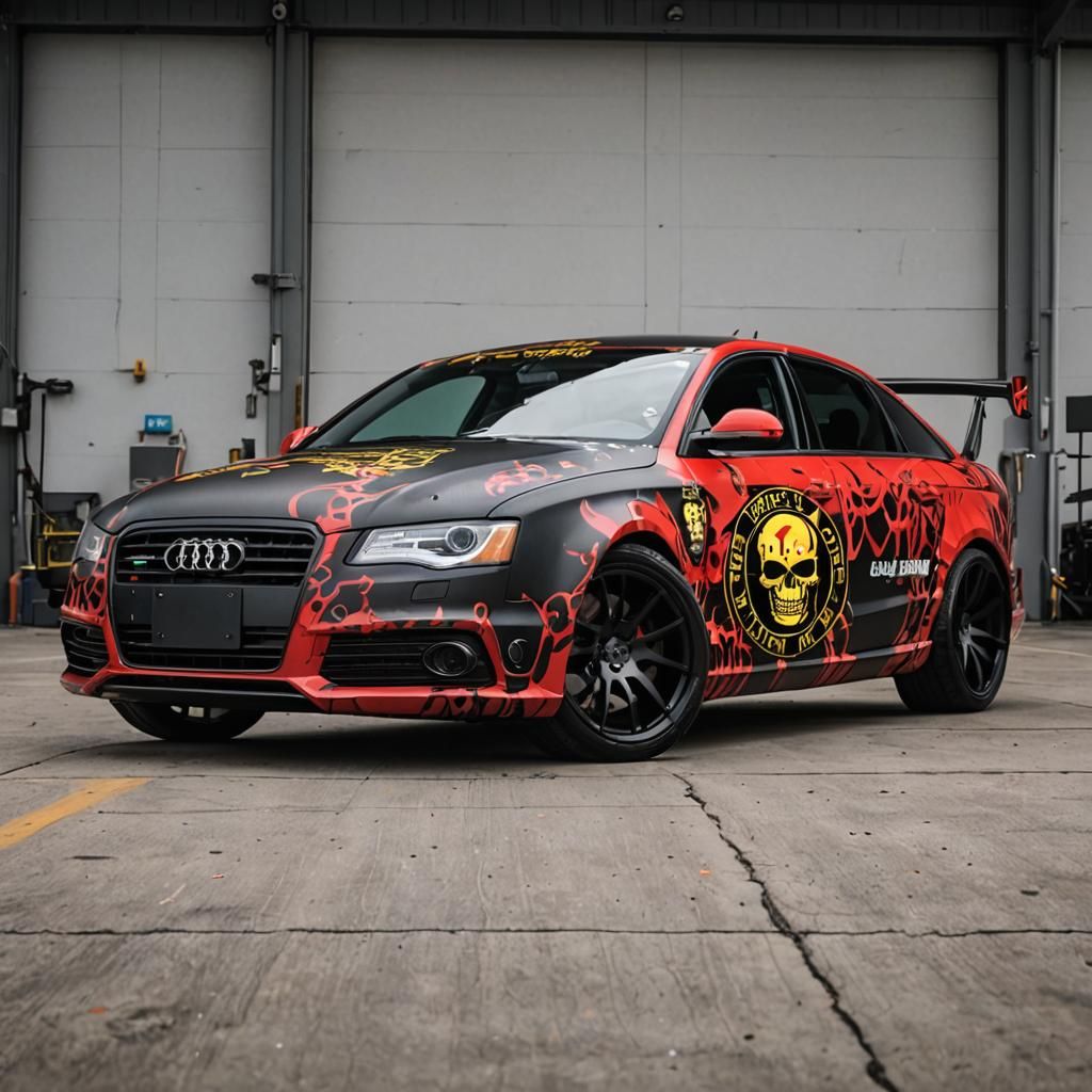 Audi Five finger death punch car wrap