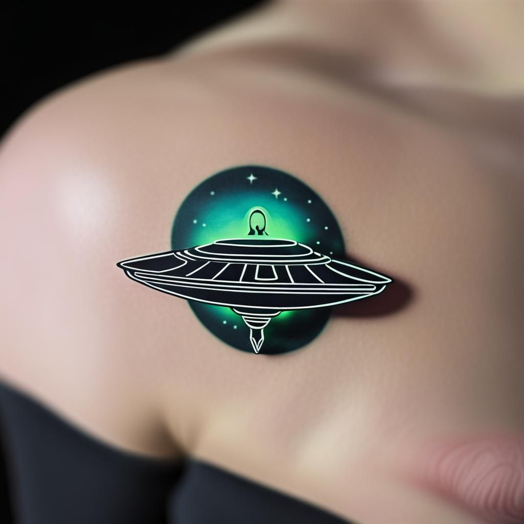 Crazy UFO Tattoo done ,for more Tattoos like these contact 8437312538  @marvelstattoo #scifi #ufo #tattoo #tricity #illuminate… | Instagram