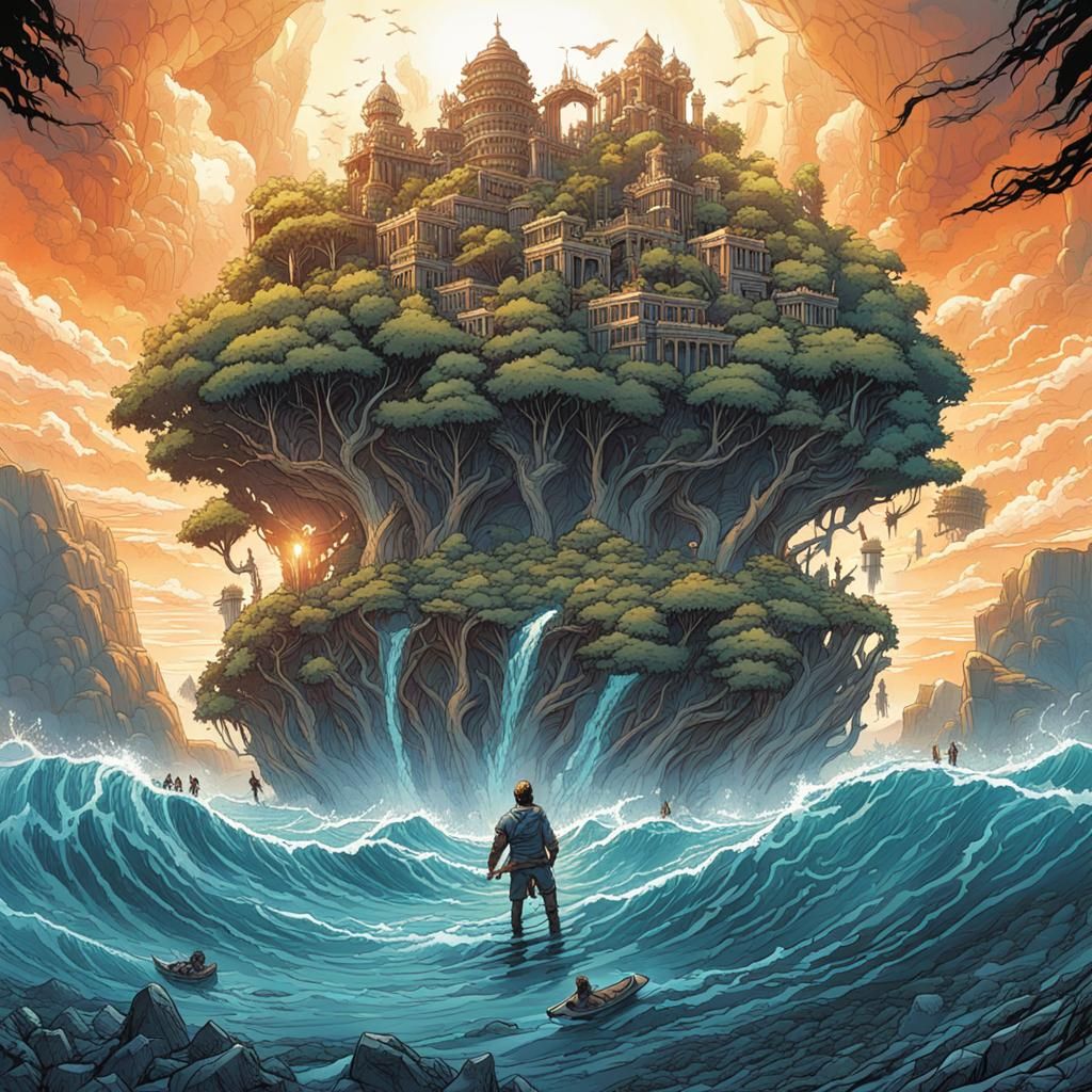 In a broken world where islands float in the sky, survivors ...