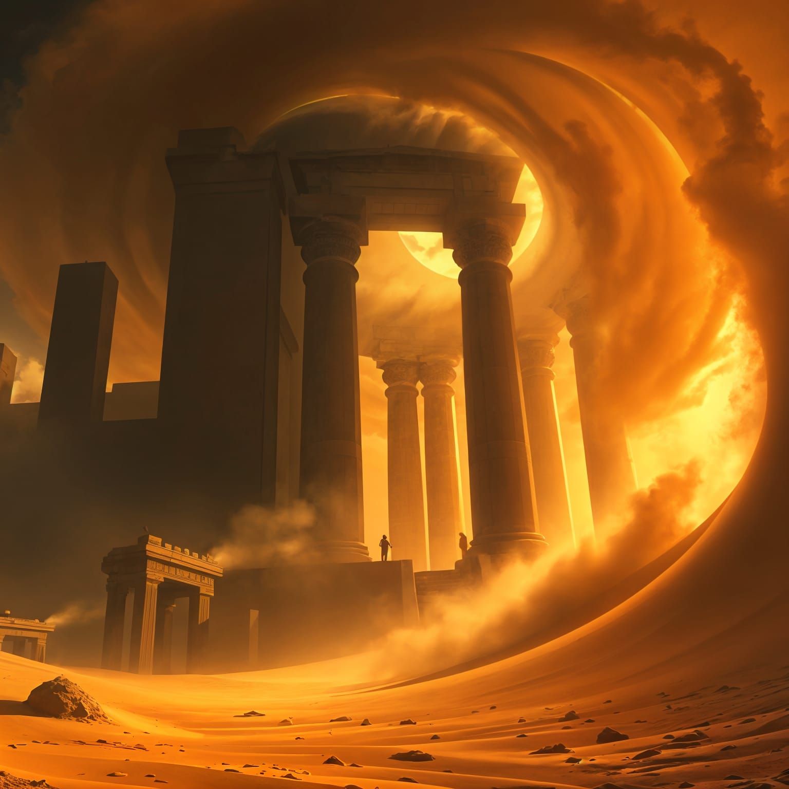 Saharan sandstorm  by @Mike Ritchie