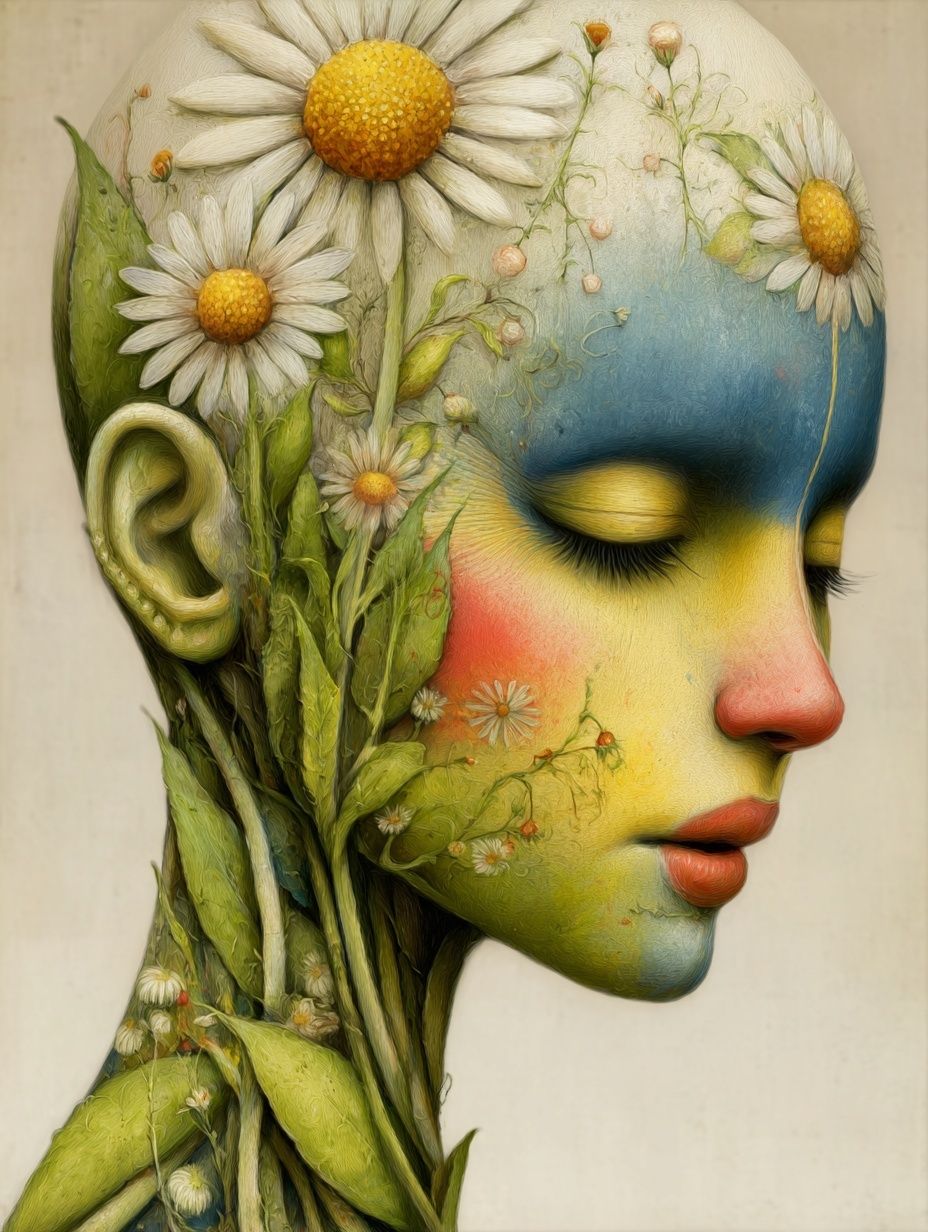 Femal flower portrait