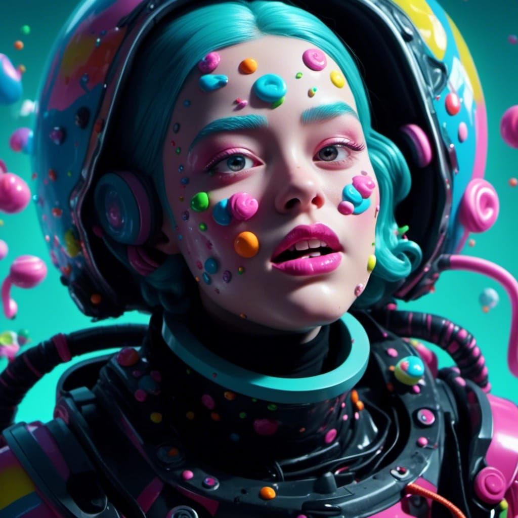 <lora:Bonbon Panic XL:1.0>
Scene from a candy sci-fi movie called "I must scream". Candy art style! Whimsical playful colorful! candy!!! 🍬�...