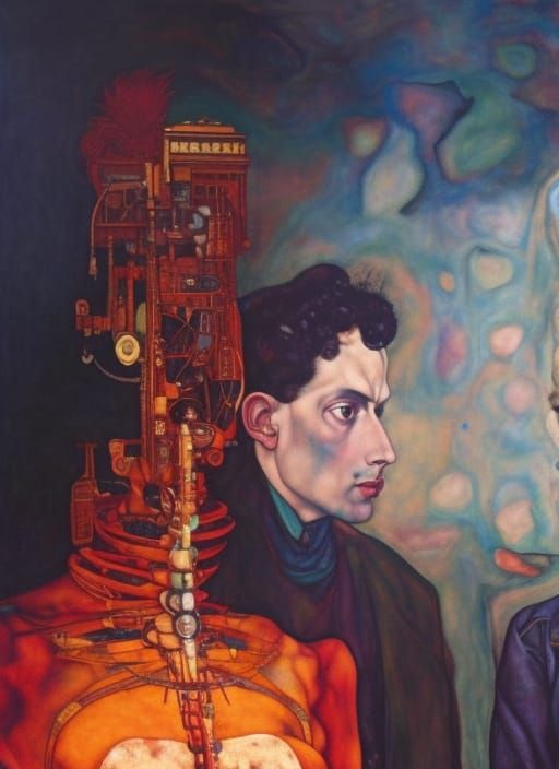 Surreal Self-Awareness: Dystopian Hyperrealist Vision