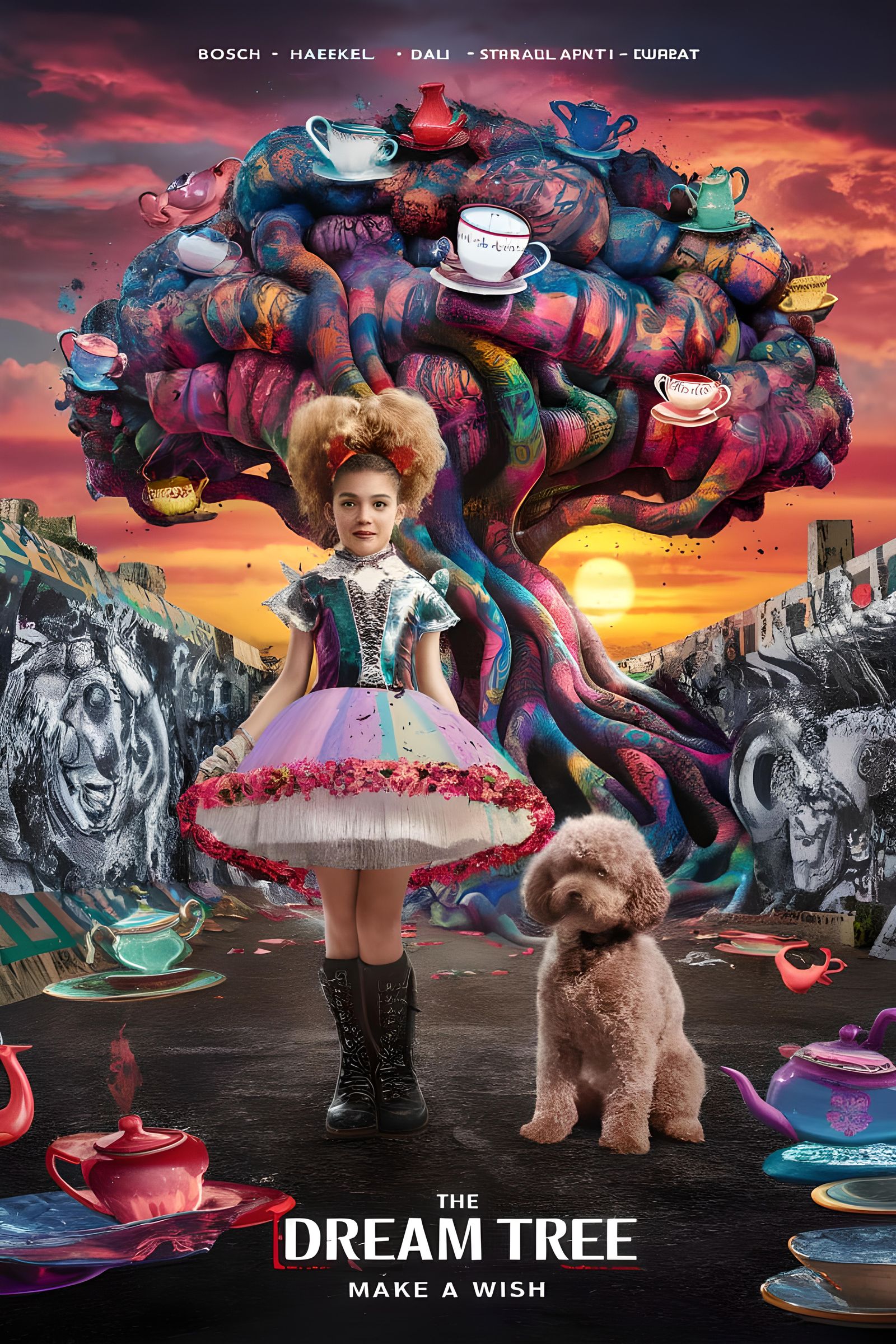 Surreal Graffiti Dream Tree Movie Poster