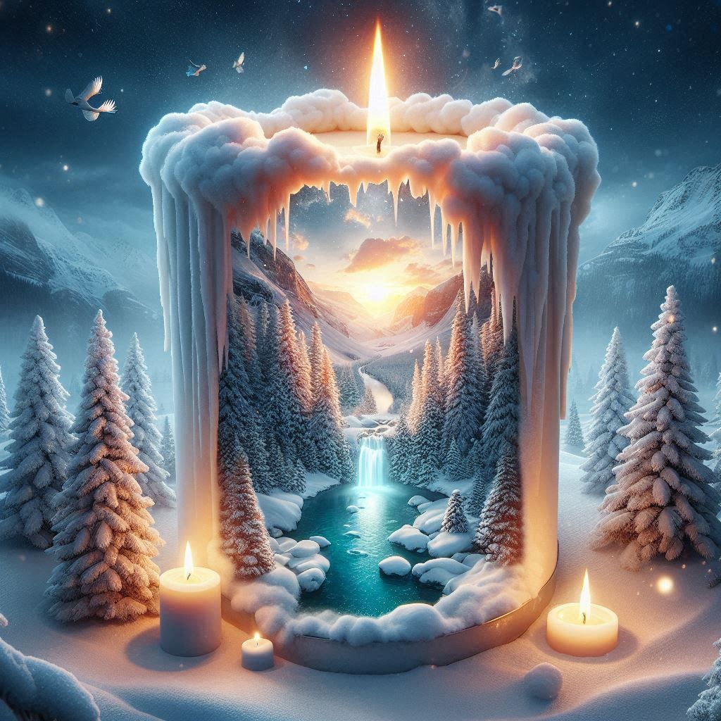 Ethereal Winter Candlelight
