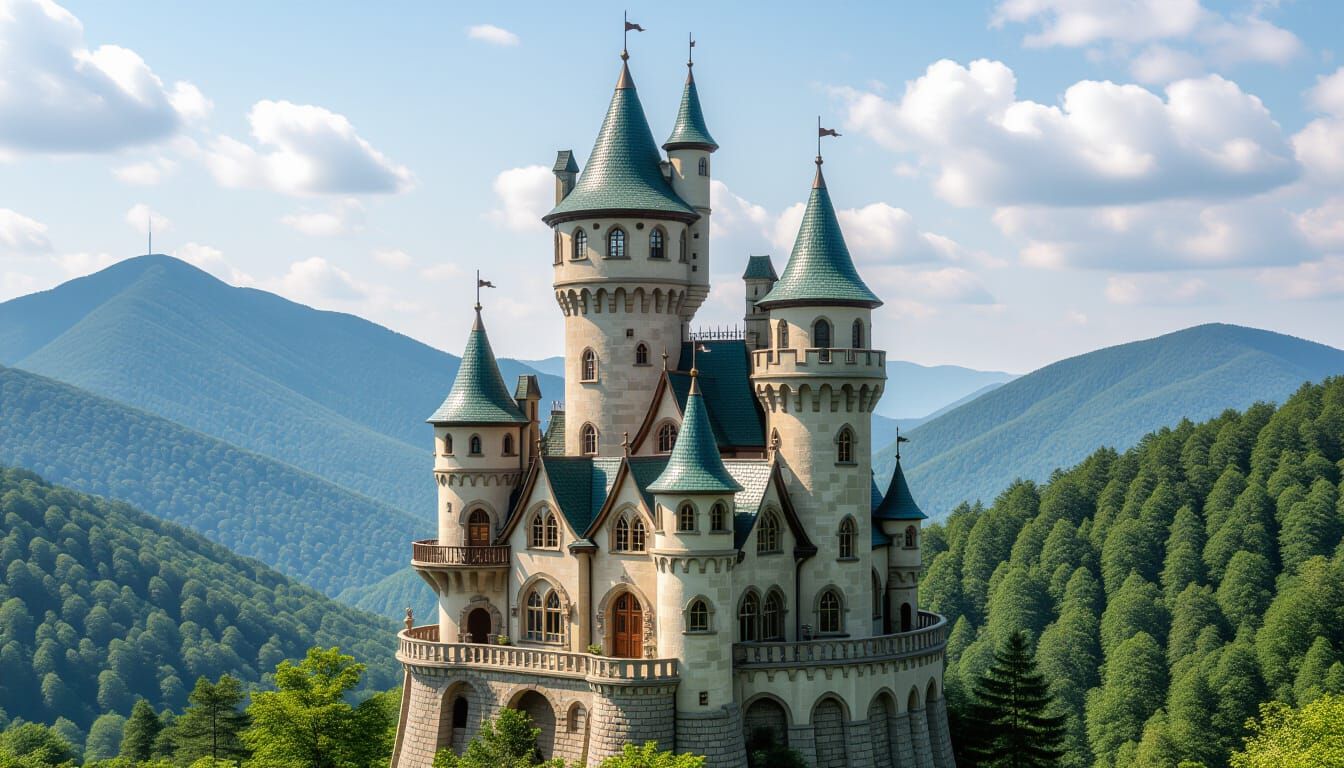 castle in the valley