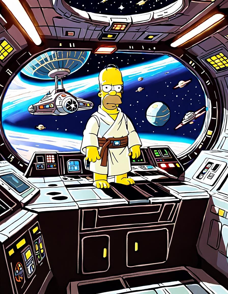 Homer Simpson  as Greek God Adonis 