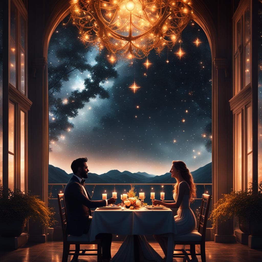 a candlelit dinner  by @Why