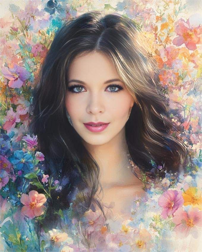 colored pencil portrait