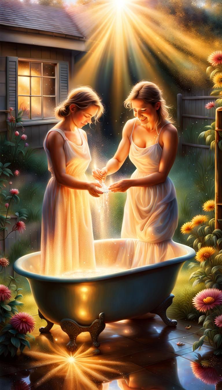 Beautiful happy women