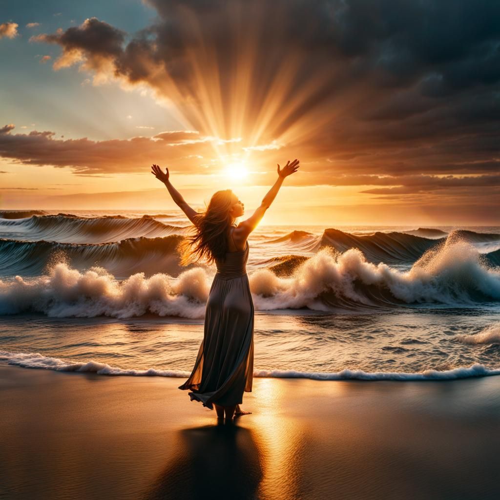 I appreciate the sun, universal giver of life; I appreciate the water and the changes it brings  by @drawingtentacles