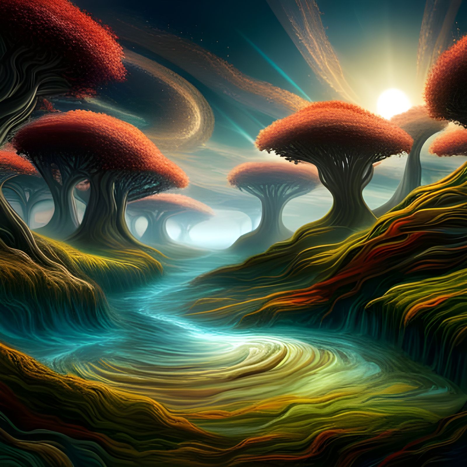 Quantum Entanglement: A Fantasy Landscape