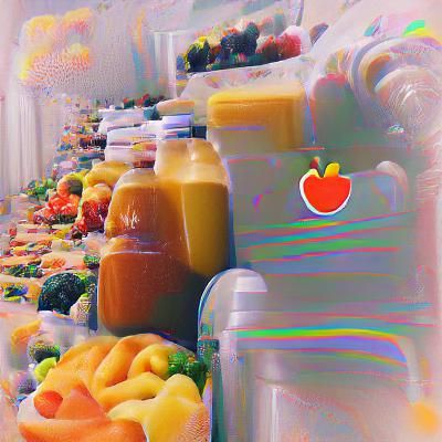 Vibrant Fruit Pattern: A Colorful AI-Generated Design