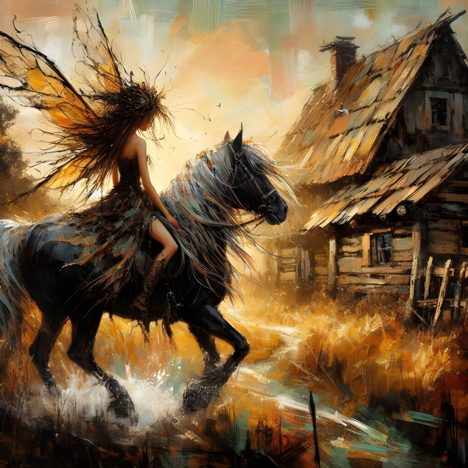 Fairy on Horseback