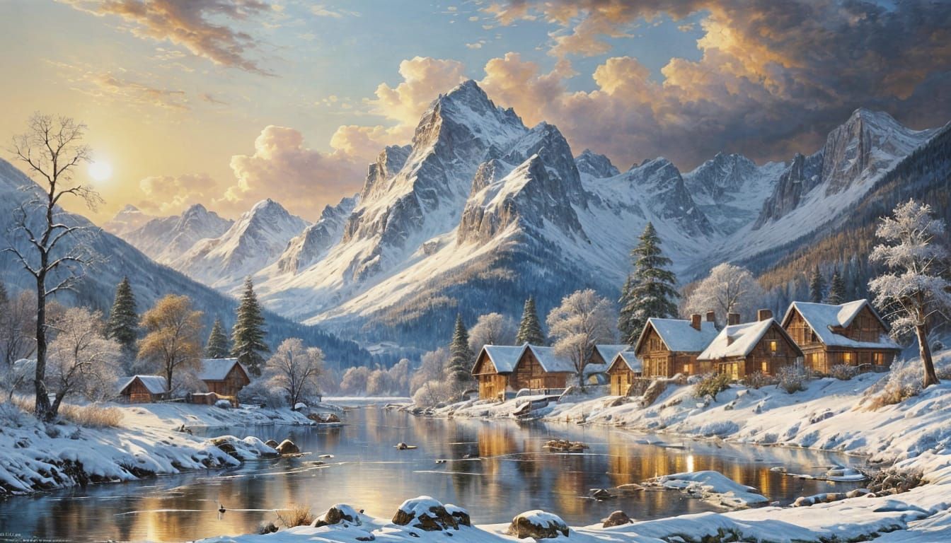 Winter Morning in the Mountains  by @MelanieL