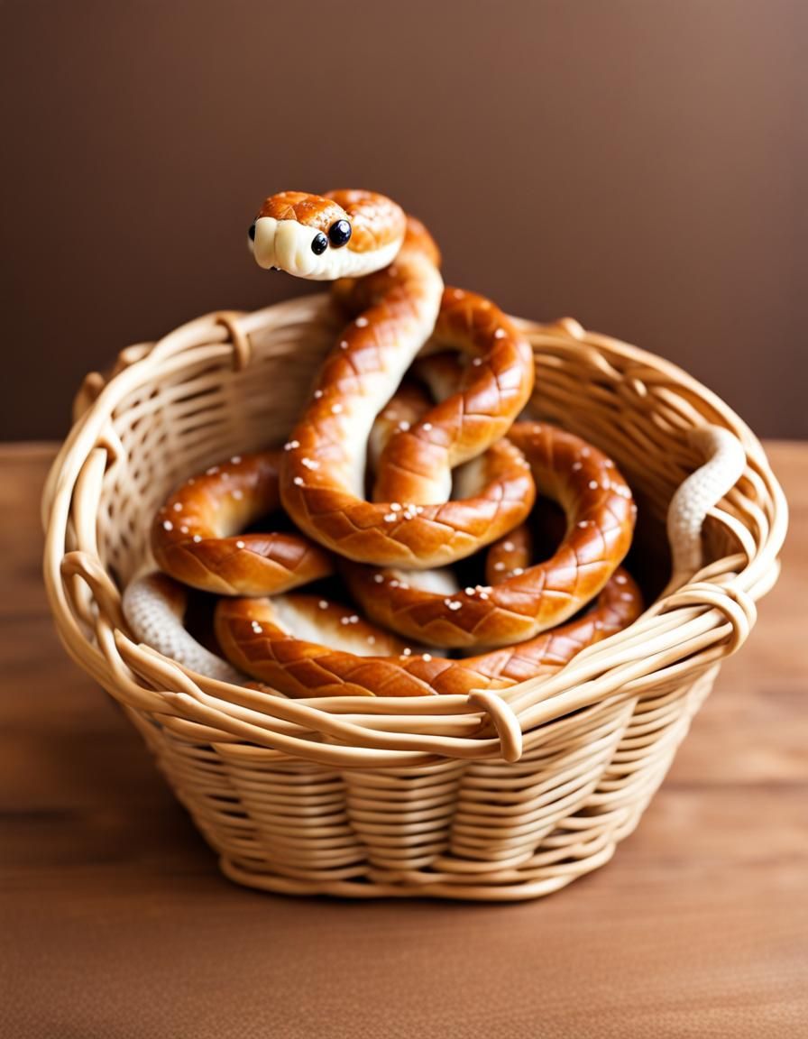 BABY PRETZEL SNAKE  by @Eowyn