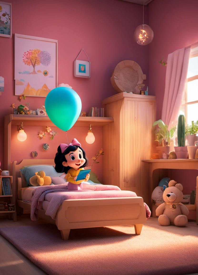 a chibi girl wearing pink pajamas