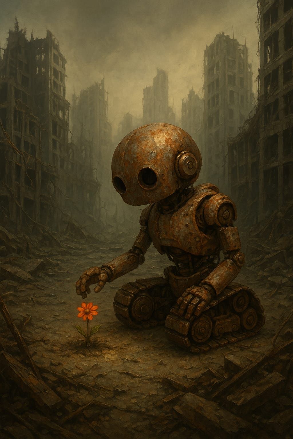 רובוט מוצא פרח