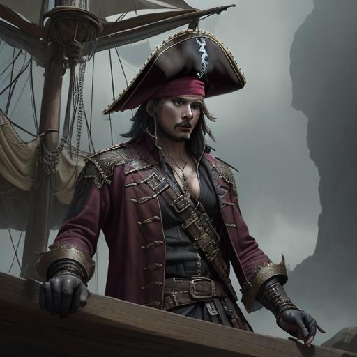 Dangerous male pirate - AI Generated Artwork - NightCafe Creator