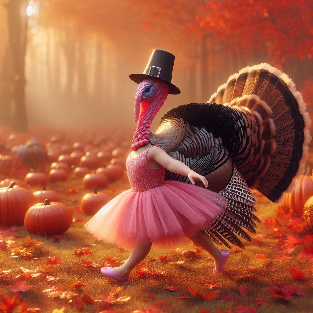 Turkey Trot in Disguise of Ballet Dancer
