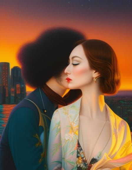 the depth of human connection, Hugs and Embraces in warped p...