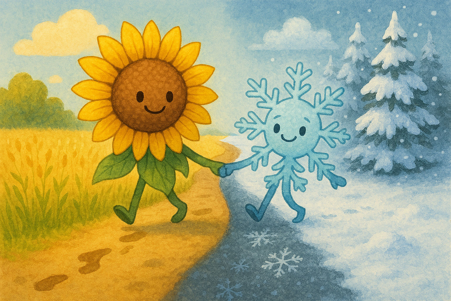 Sunflower & Snowflake
