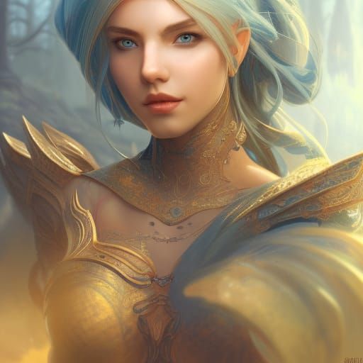 Elf goddess  by @Jabir